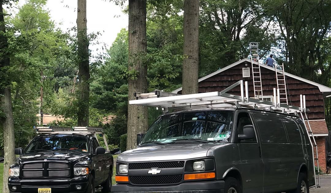 The Everest crew on a roofing job